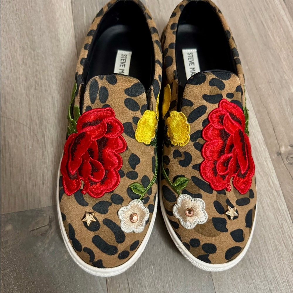 Steve Madden Embroidered Slip-On Sneakers